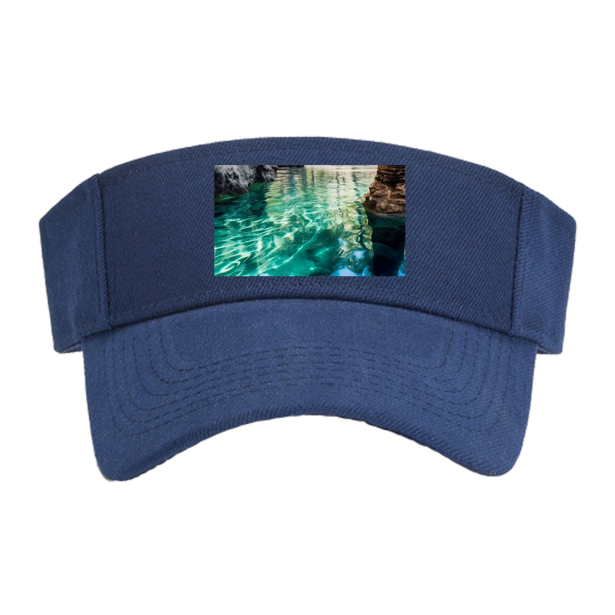 Crystal Clear Water Among Palm Trees -  Visor cap