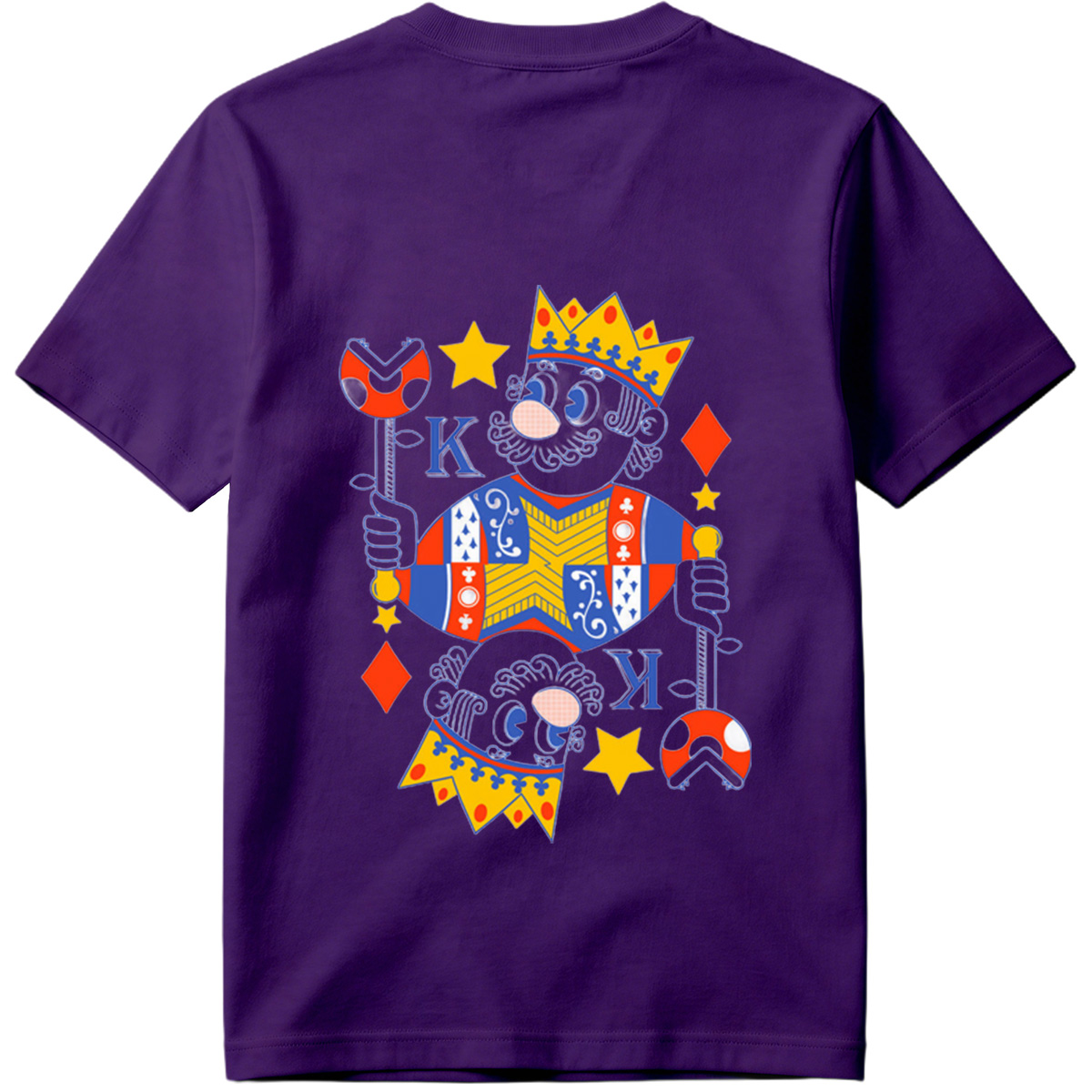 King of Diamonds Playing Card Character - Tee