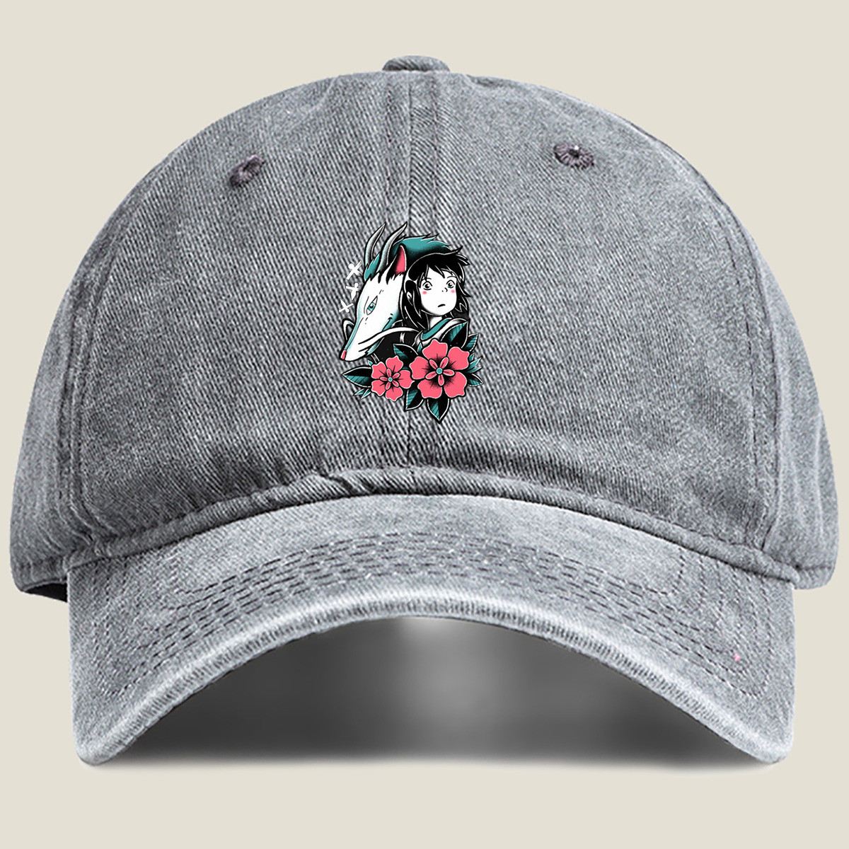 Princess Mononoke: San and Moro - Washed Denim - Baseball Cap