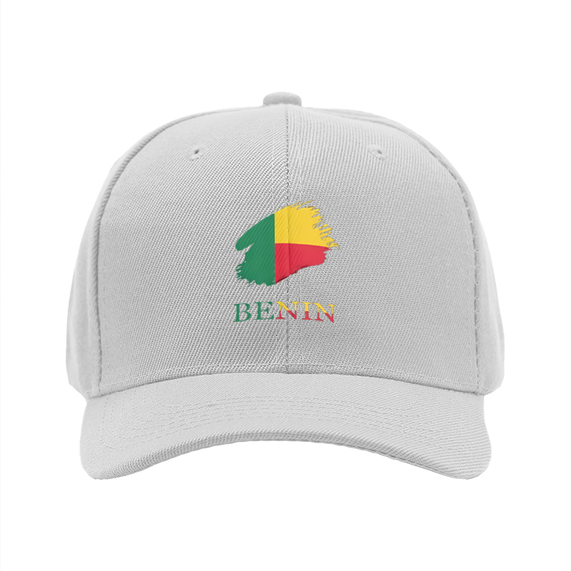 1pc New Baseball Cap with Benin Flag Print and Text Design Unisex Adjustable Hat for Outdoor Activities and Daily Wear Suitable for Adults Who Love National Culture and Fashion Styles