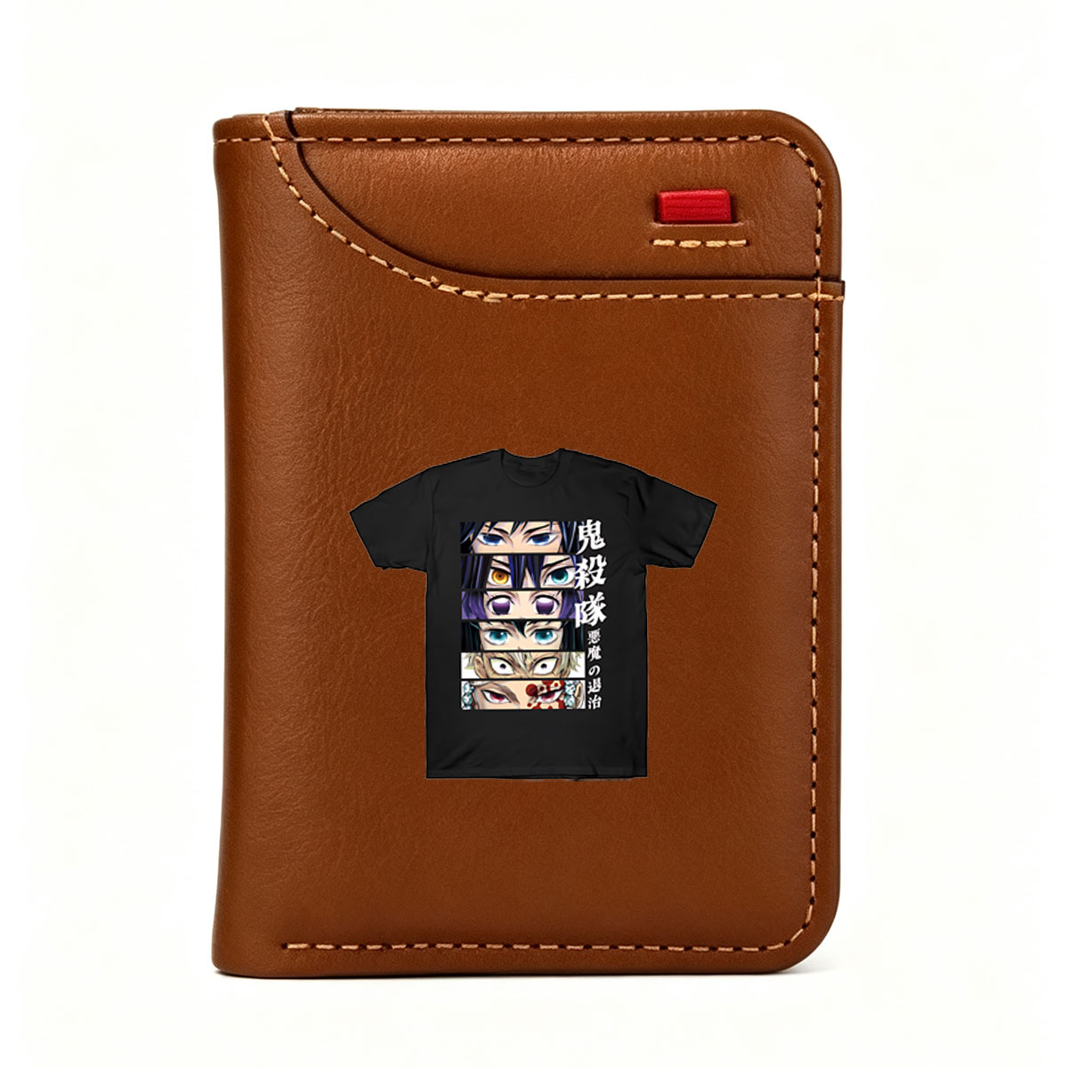 Demon Slayer: Kimetsu no Yaiba Characters Eyes Design T-Shirt - Vertical Style Wallet