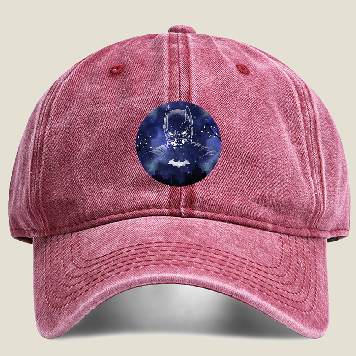 Batman: Dark Knight of the Night Sky - Washed Denim - Baseball Cap