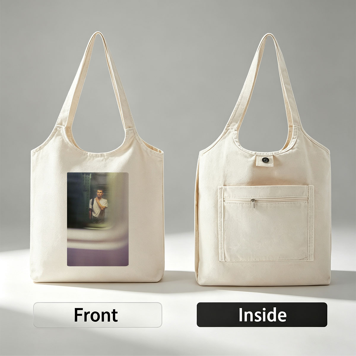 No celebrity or band is present in the image. - Canvas shoulder bags/