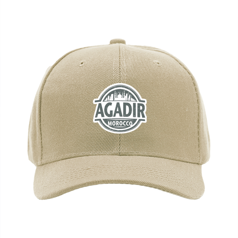 1pc New Baseball Cap Agadir Morocco City Print Adjustable Unisex Hat for Travel Outdoor Activities Adults Men Women Fashion Streetwear Sun Protection Casual Wear