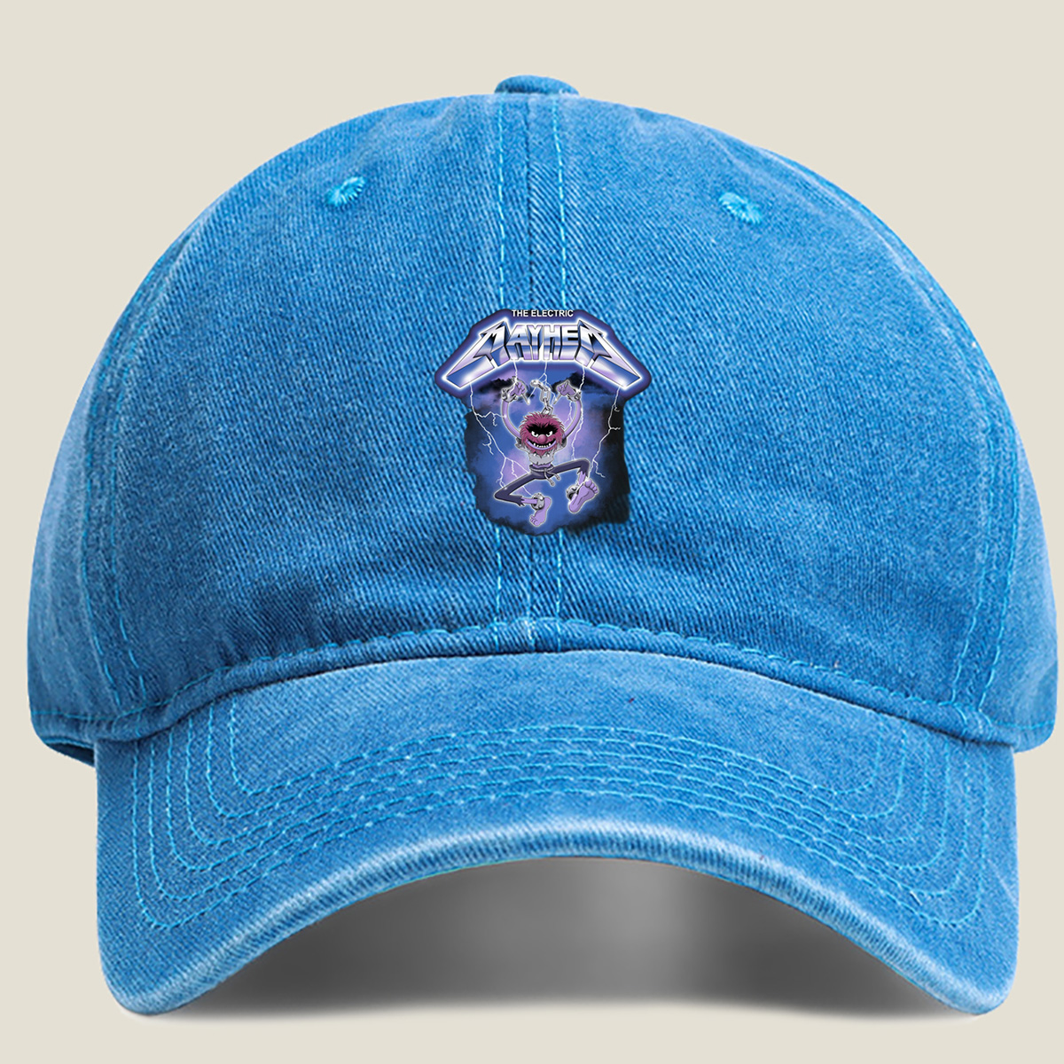 The Electric Mayhem: Animal Rock Star - Washed Denim - Baseball Cap