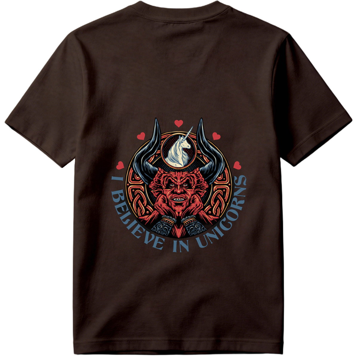 I Believe in Unicorns - Devil and Unicorn Design - Tee