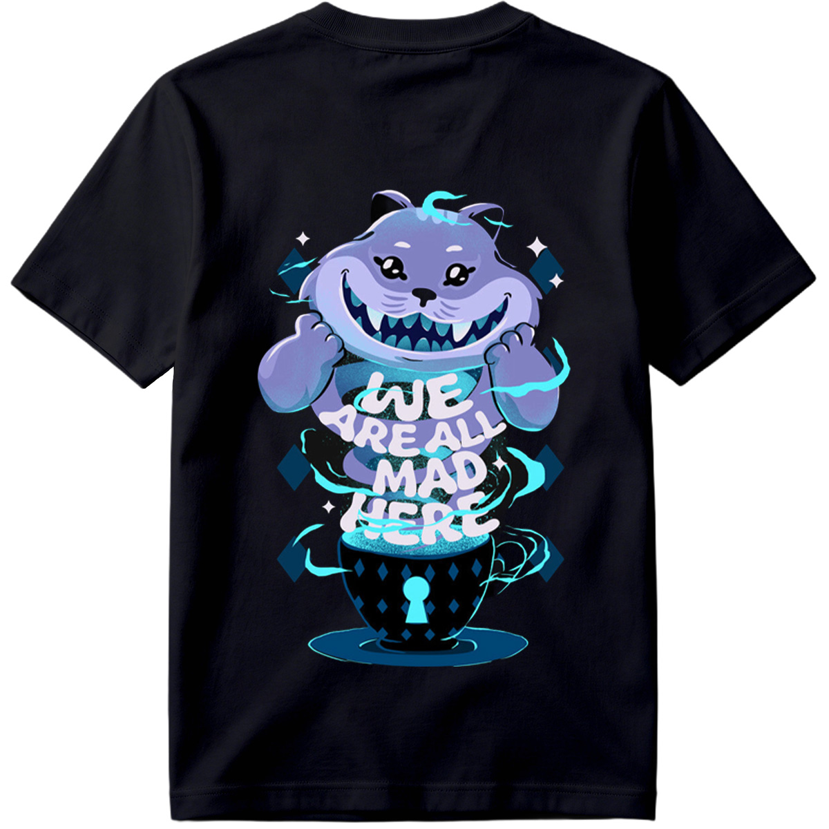 Alice in Wonderland: Cheshire Cat in Tea Cup - Tee