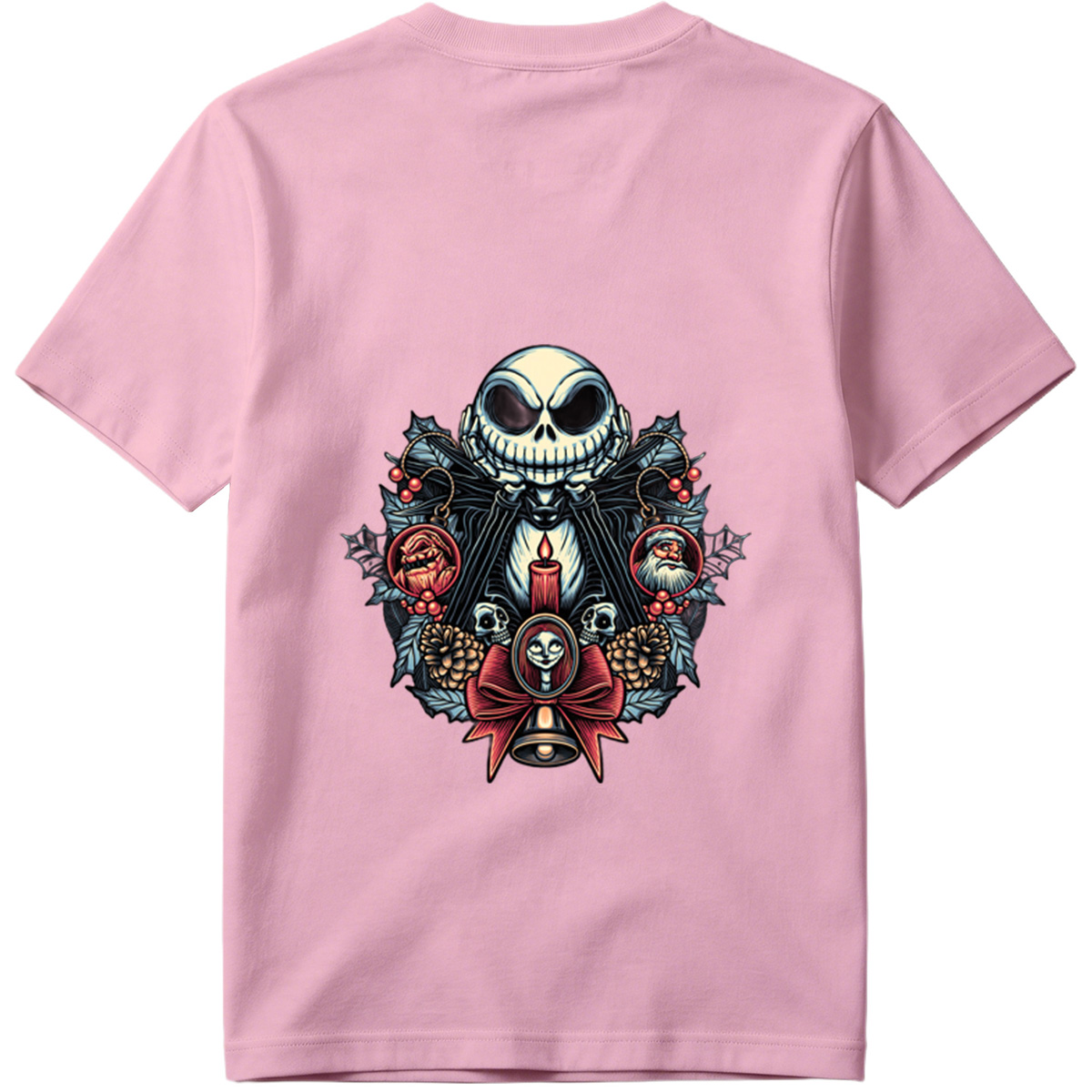 The Nightmare Before Christmas: Jack Skellington, Sally, and Santa Ornaments - Tee