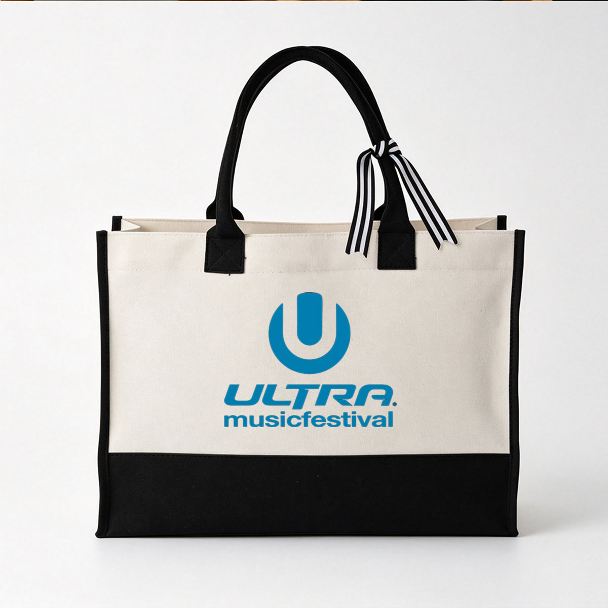 Ultra Music Festival Logo - Canvas patchwork gift tote bag
