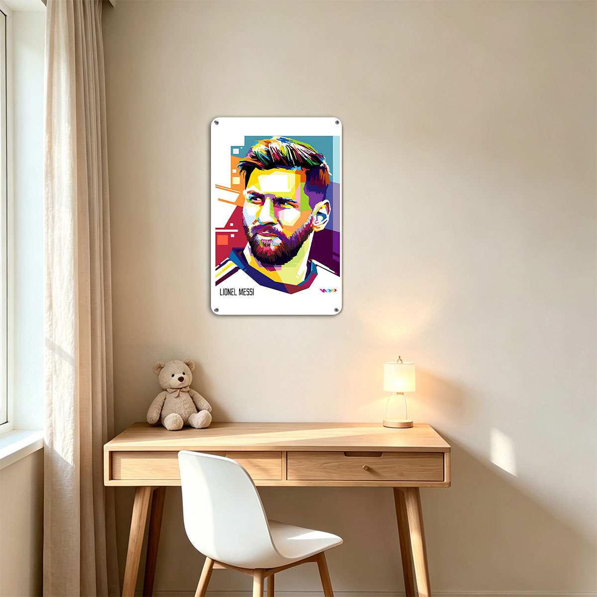 Lionel Messi Pop Art Portrait - painting