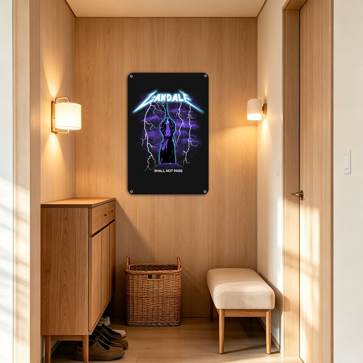 Gandalf Shall Not Pass Metallica Style Poster - painting