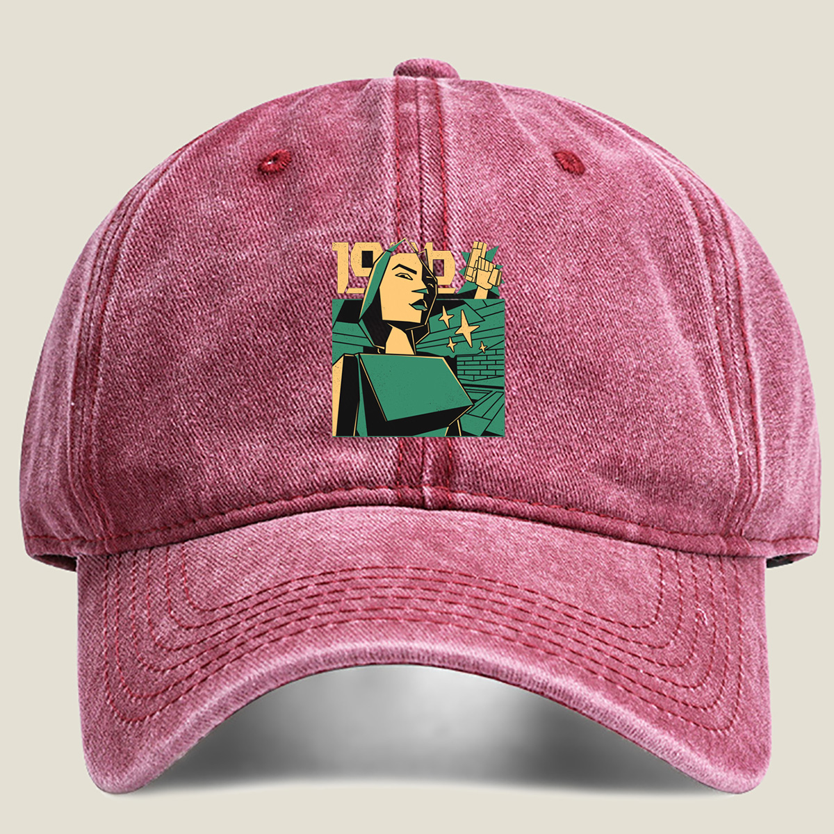 1984: Winston Smith and the Prole Woman - Washed Denim - Baseball Cap