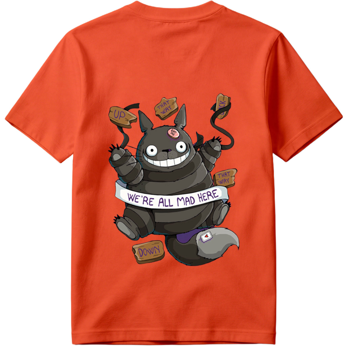 Totoro Meets Alice in Wonderland: We're All Mad Here - Tee