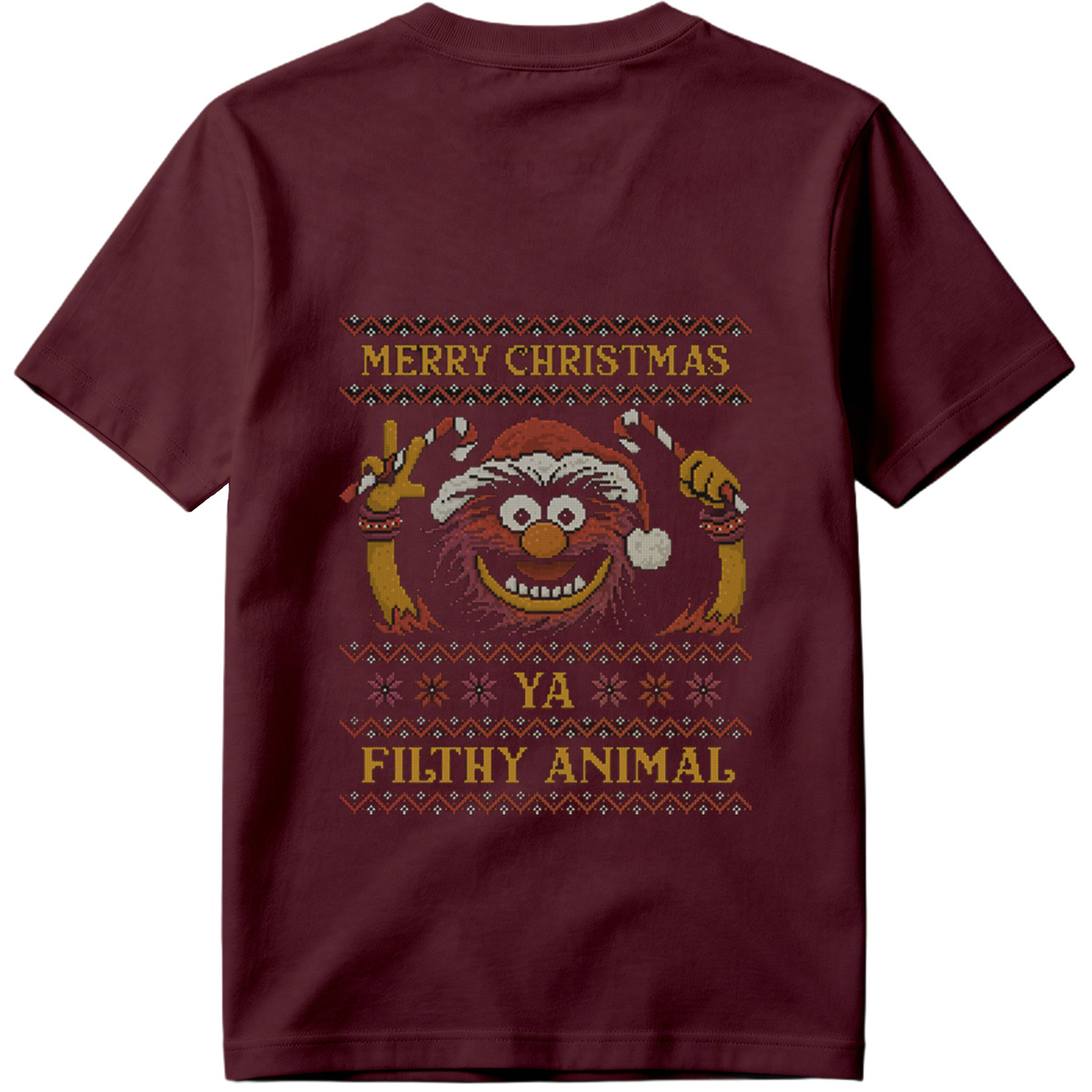 Muppets Animal Christmas Sweater Design - Tee