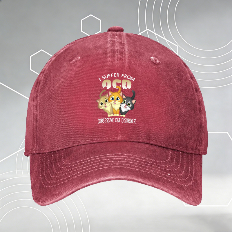 New Baseball Cap with Sewing Machine & Floral Print 