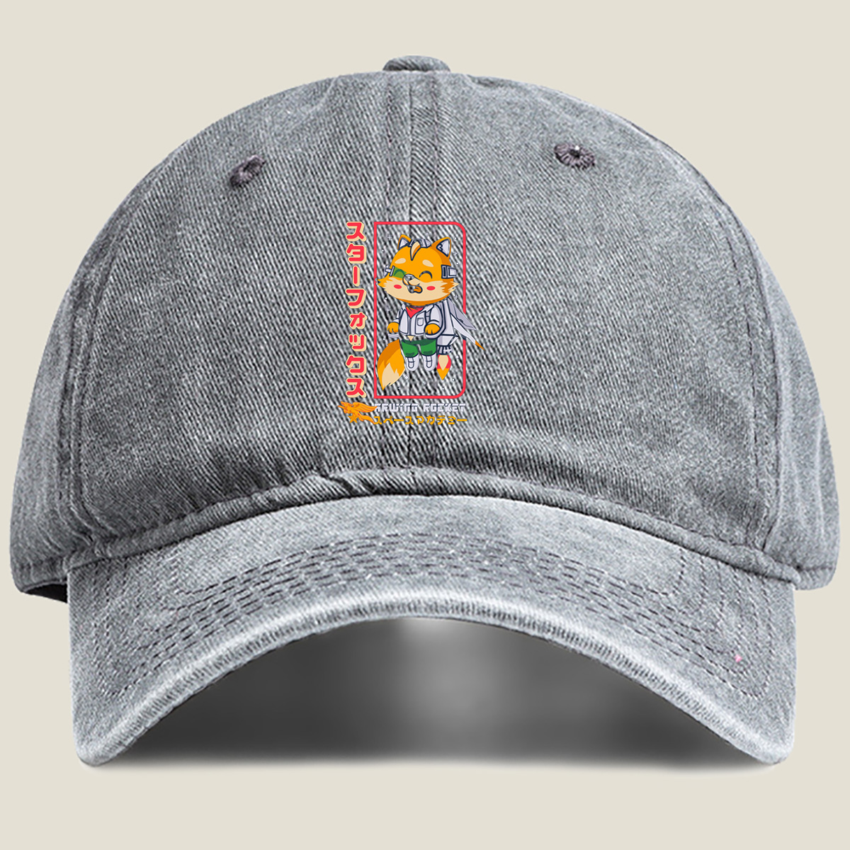 Star Fox: Arwing Rocket Academy - Washed Denim - Baseball Cap