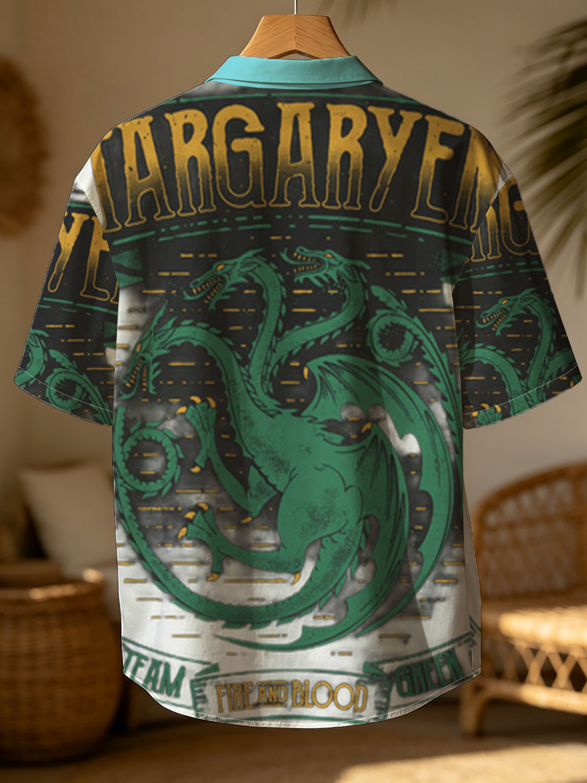 House Targaryen: Three-Headed Dragon, Fire and Blood, Team Green -  Shirt