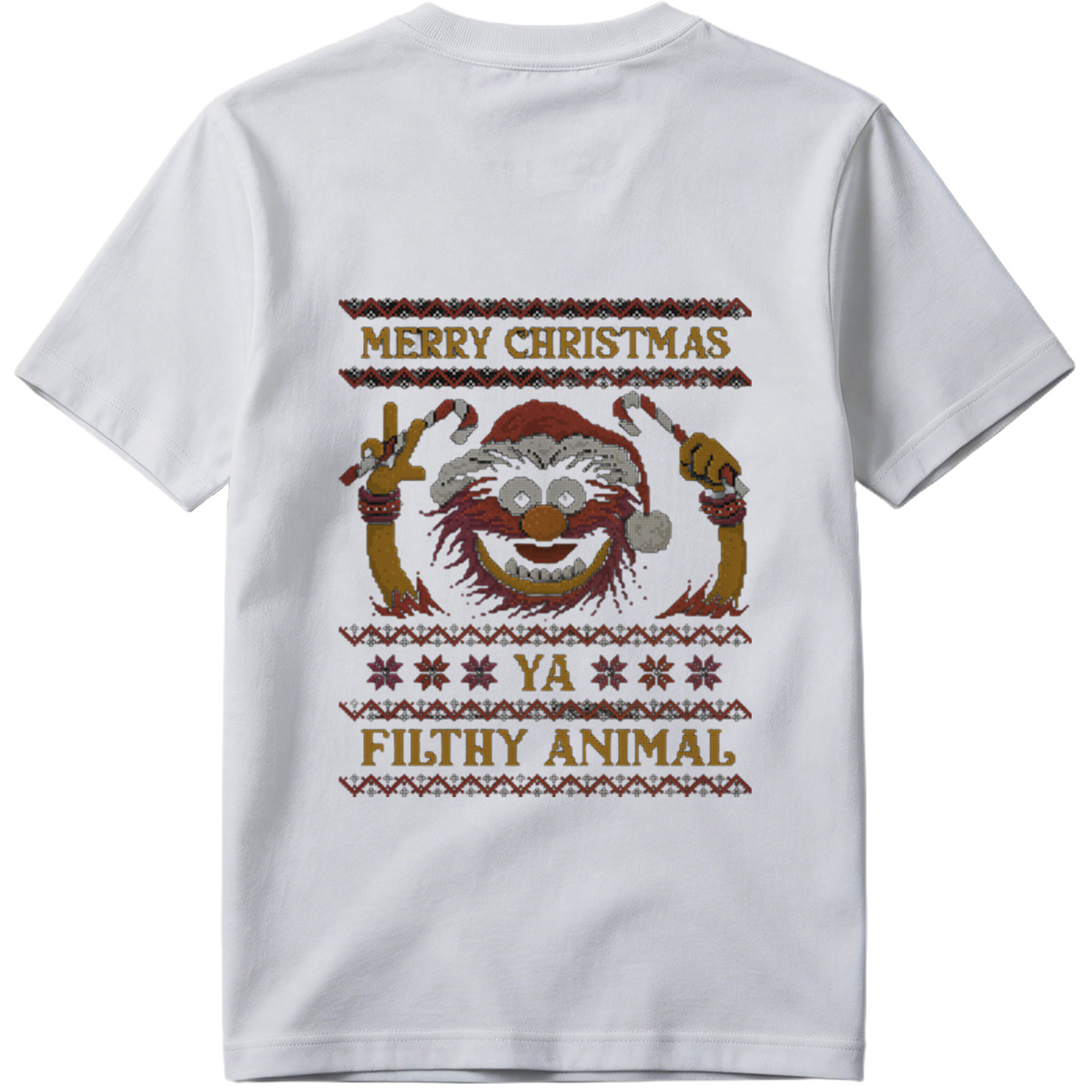 Muppets Animal Christmas Sweater Design - Tee