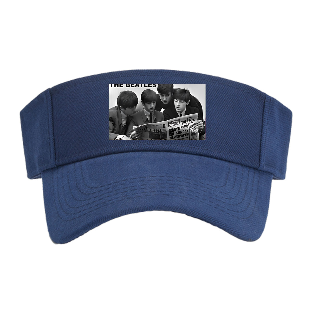 The Beatles Reading Sunday Mirror Newspaper -  Visor cap