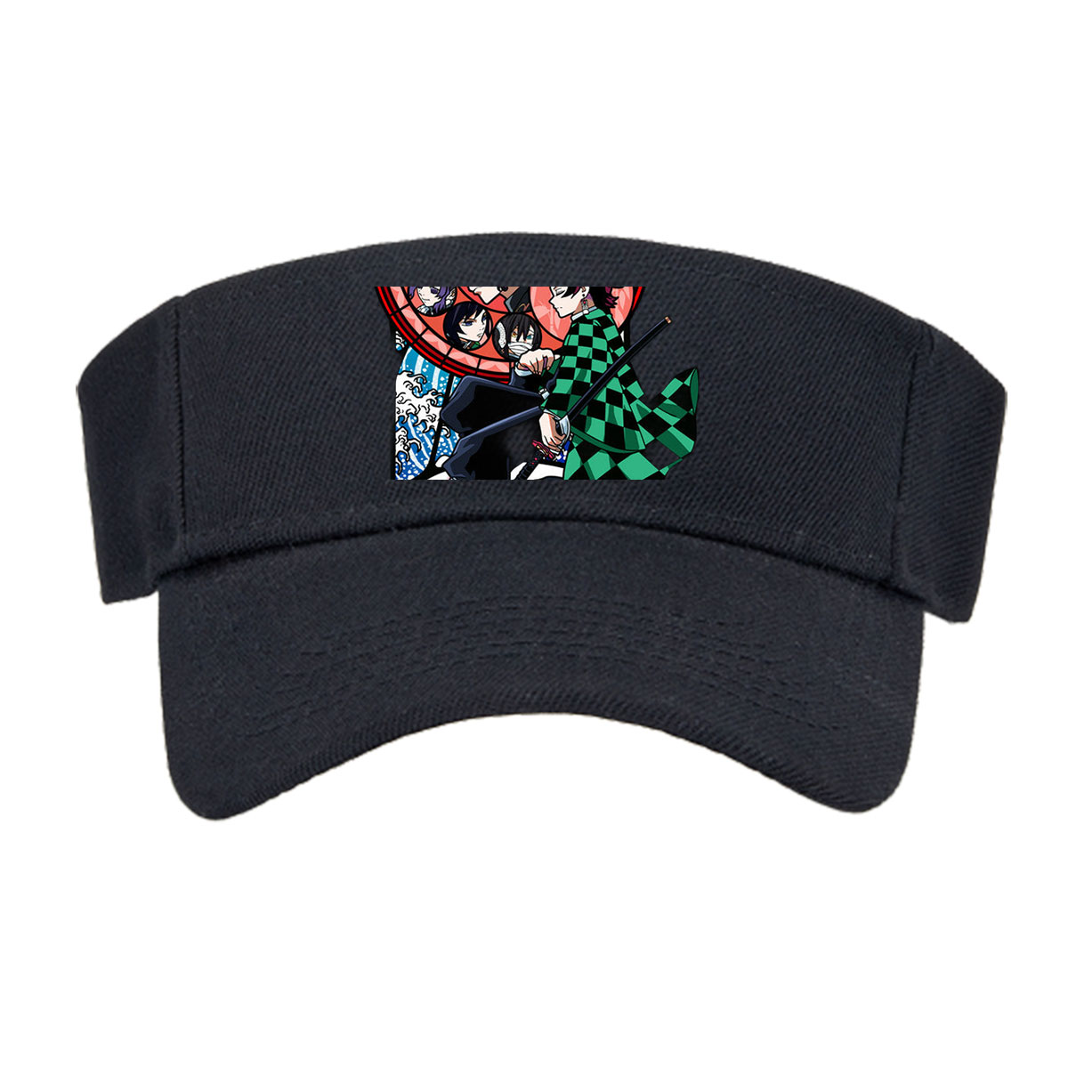 Demon Slayer: Tanjiro, Nezuko, Zenitsu, Inosuke, and Hashira in Action -  Visor cap
