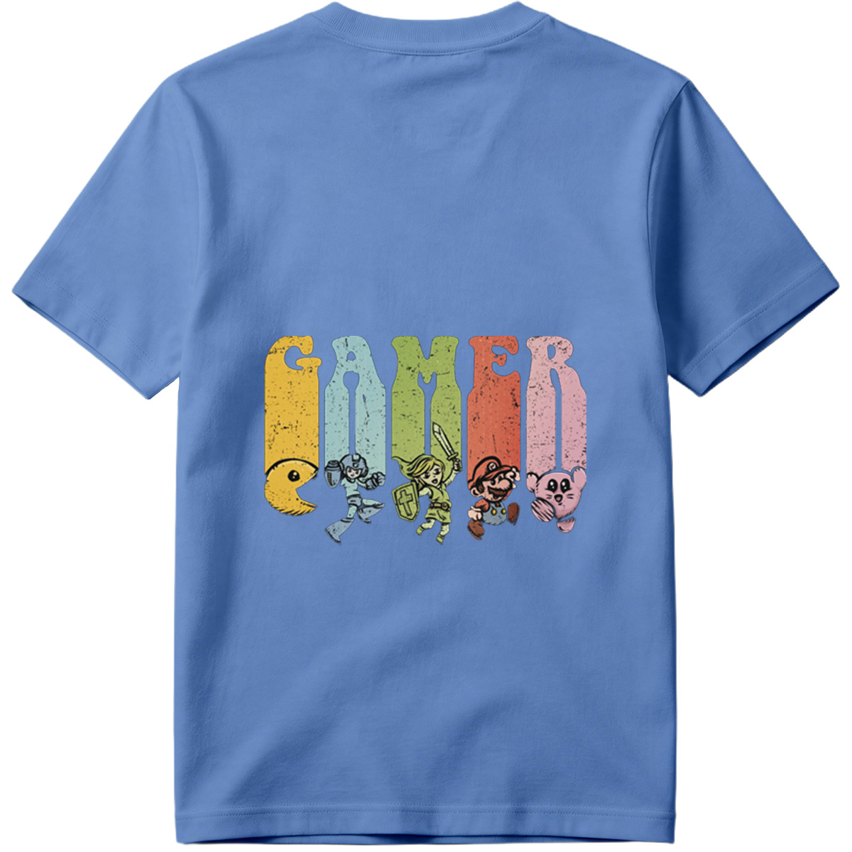 Gamer: Pac-Man, Mega Man, Zelda, Mario, Kirby - Tee