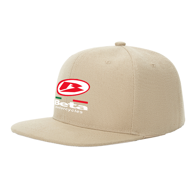 Flat Brim Baseball Cap Beta Motorcycles Logo Print Streetwear Underground Skate Style for Bike Riders and Urban Explorers