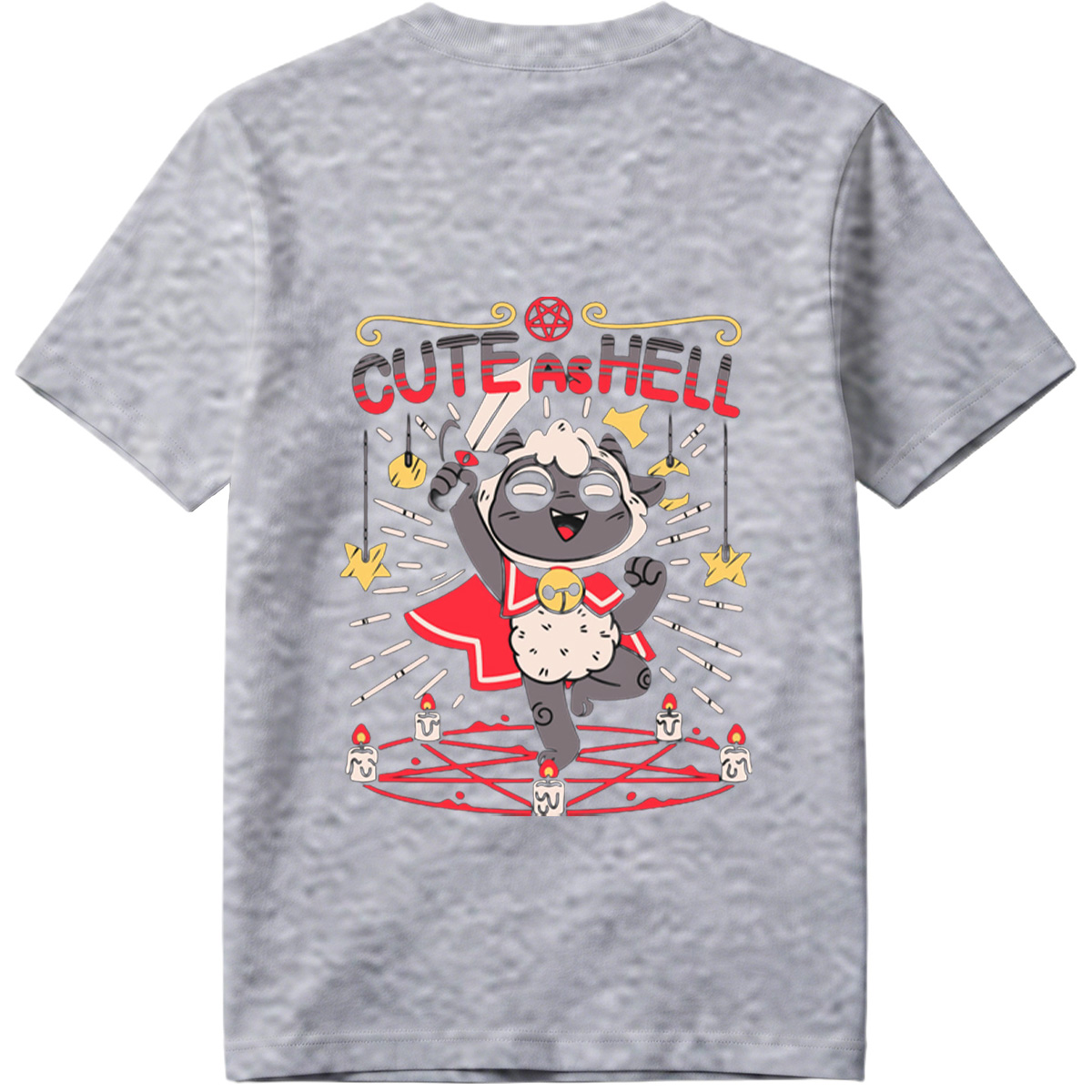 Cute as Hell: Devilish Sheep Character Design - Tee