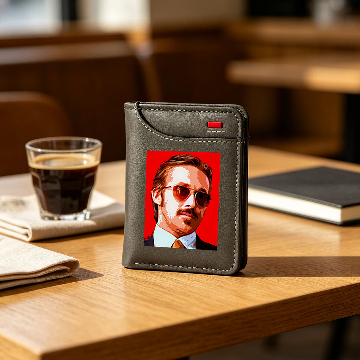 TaronEGerton in Aviator Sunglasses Pop Art Portrait - Vertical Style Wallet