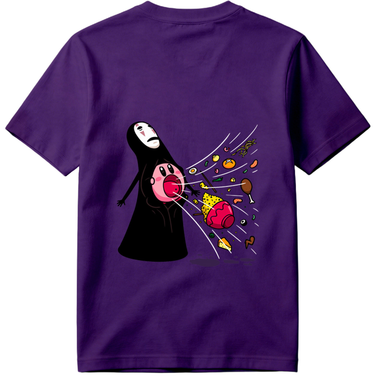No-Face and Kirby: Food Explosion - Tee