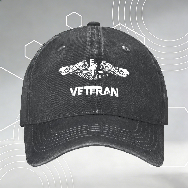 New Baseball Cap with Cute Bat Print and 
