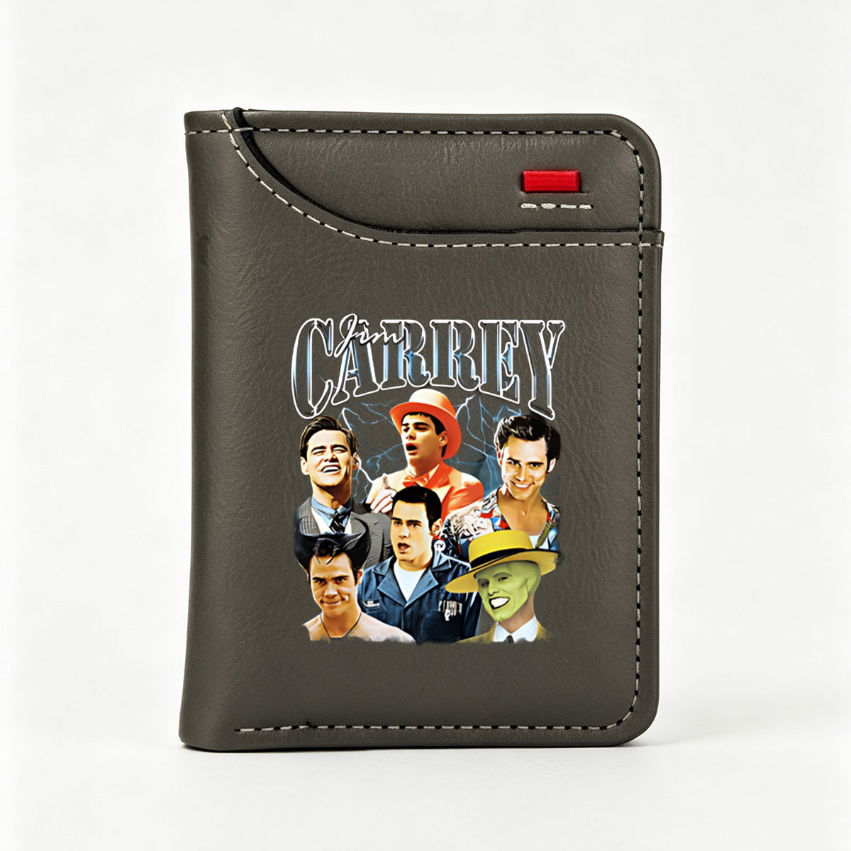 Jim Carrey: Iconic Roles from The Mask, Ace Ventura, and More - Vertical Style Wallet