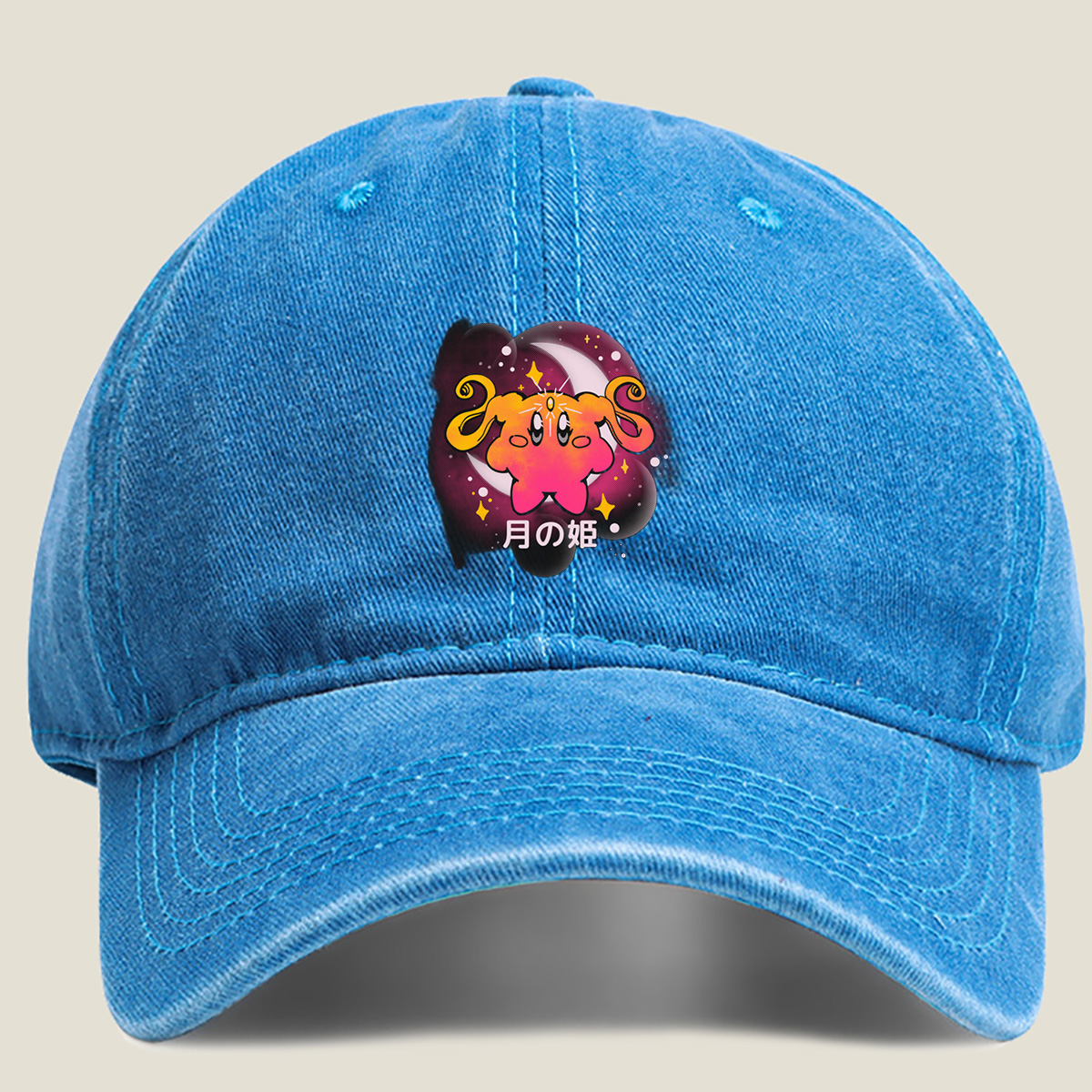 Kirby: Princess of the Moon - Washed Denim - Baseball Cap
