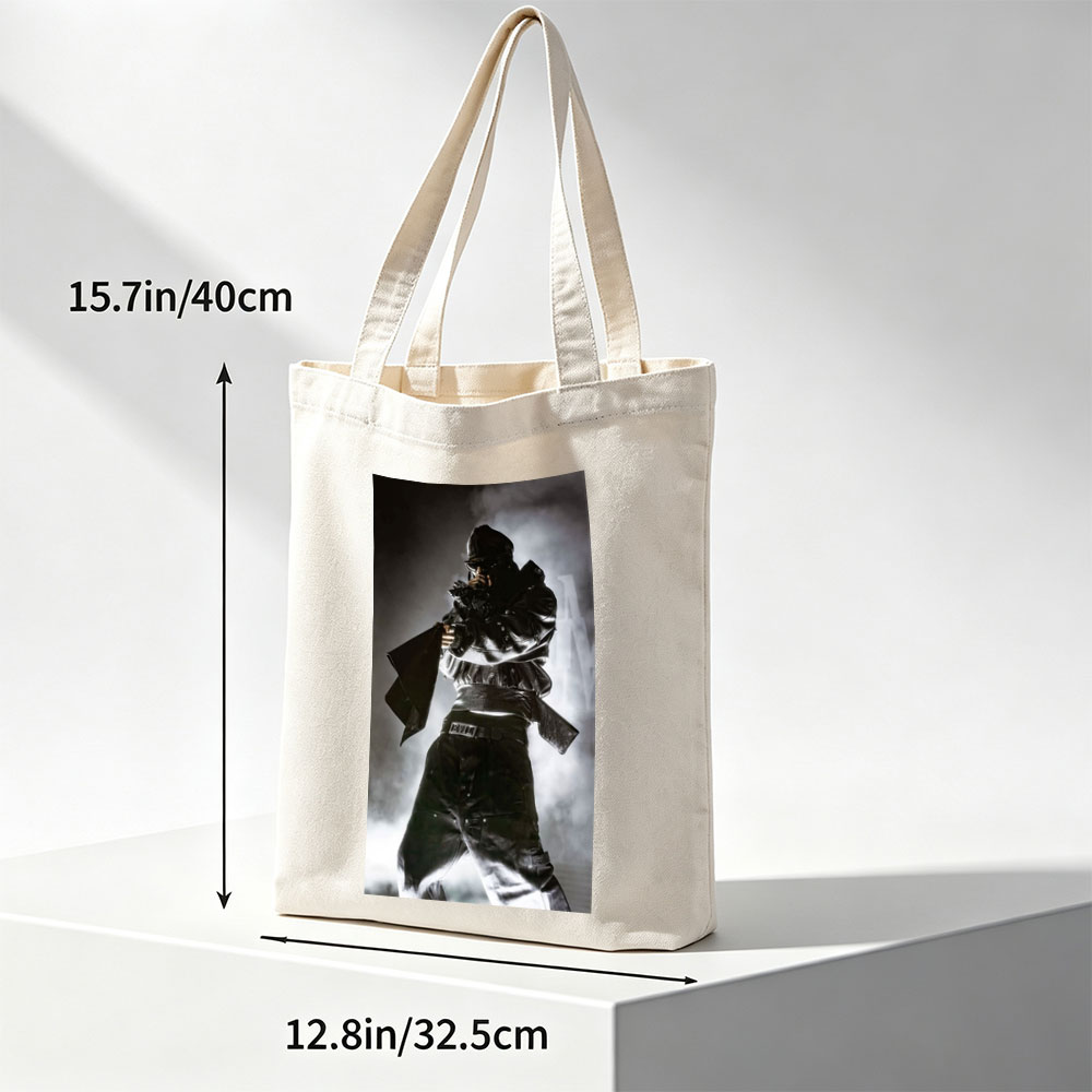 Mortal Kombat - Scorpion in Action Pose with Smoke Background - Canvas tote bags