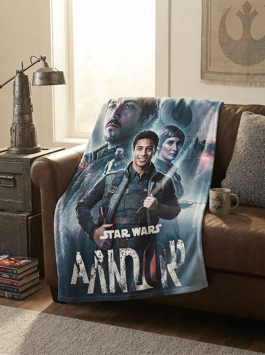 Custom Photo Face Blanket Personalized Sci-Fi Graphic Flannel Throw Lightweight Soft Cozy Warm Fleece Blanket Ideal