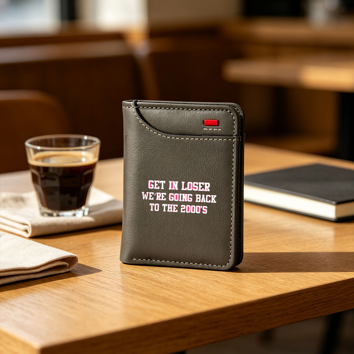 Get In Loser We're Going Back to the 2000s - Vertical Style Wallet