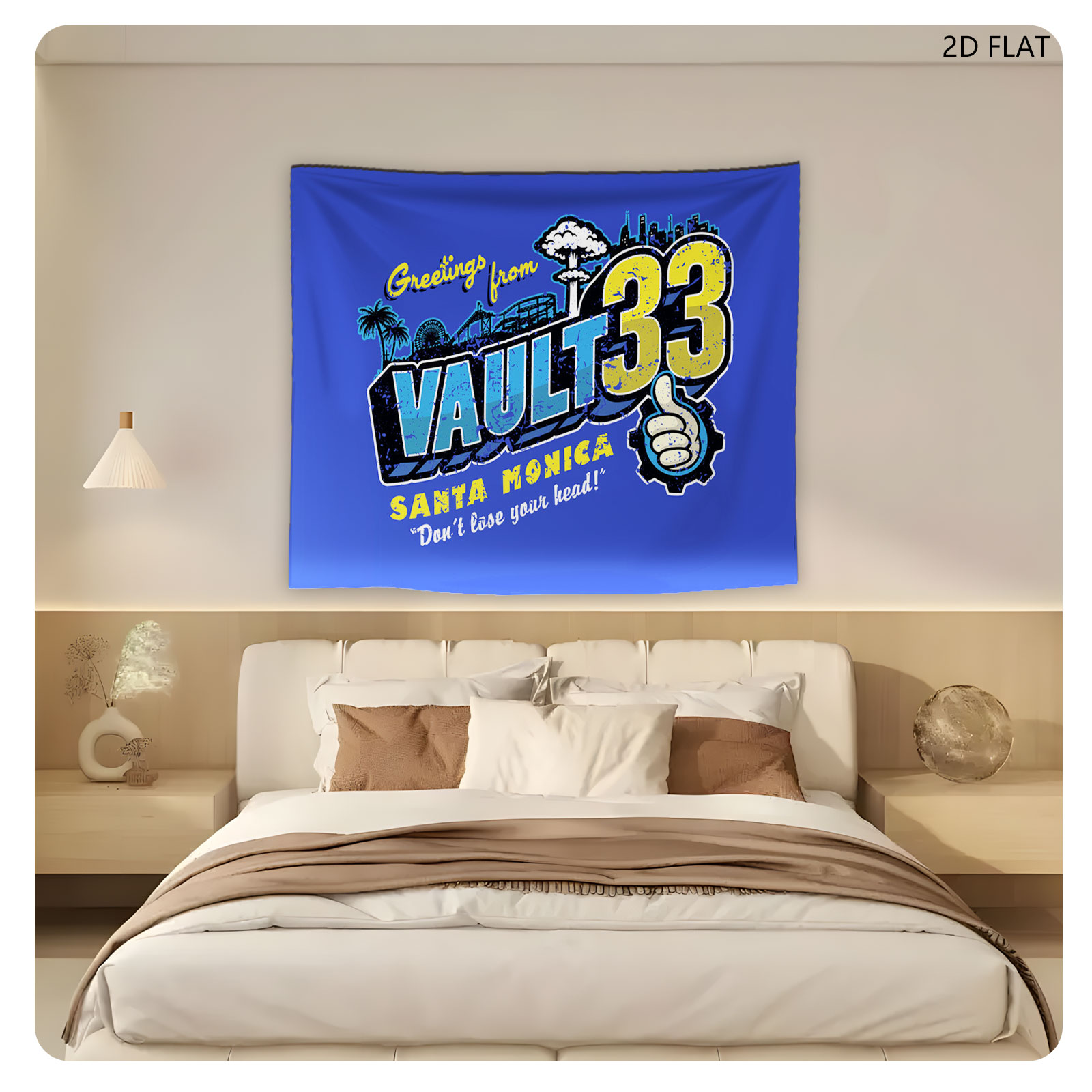 Greetings from Vault 33 Santa Monica - Don't Lose Your Head! - Tapestry