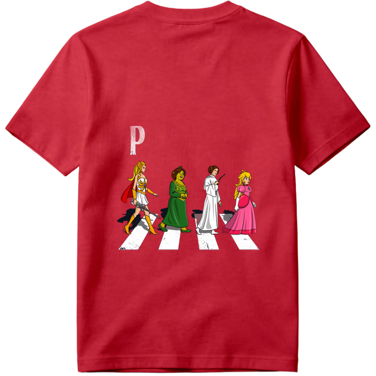 The Princesses: Wonder Woman, Shrek, Princess Leia, and Princess Peach - Tee