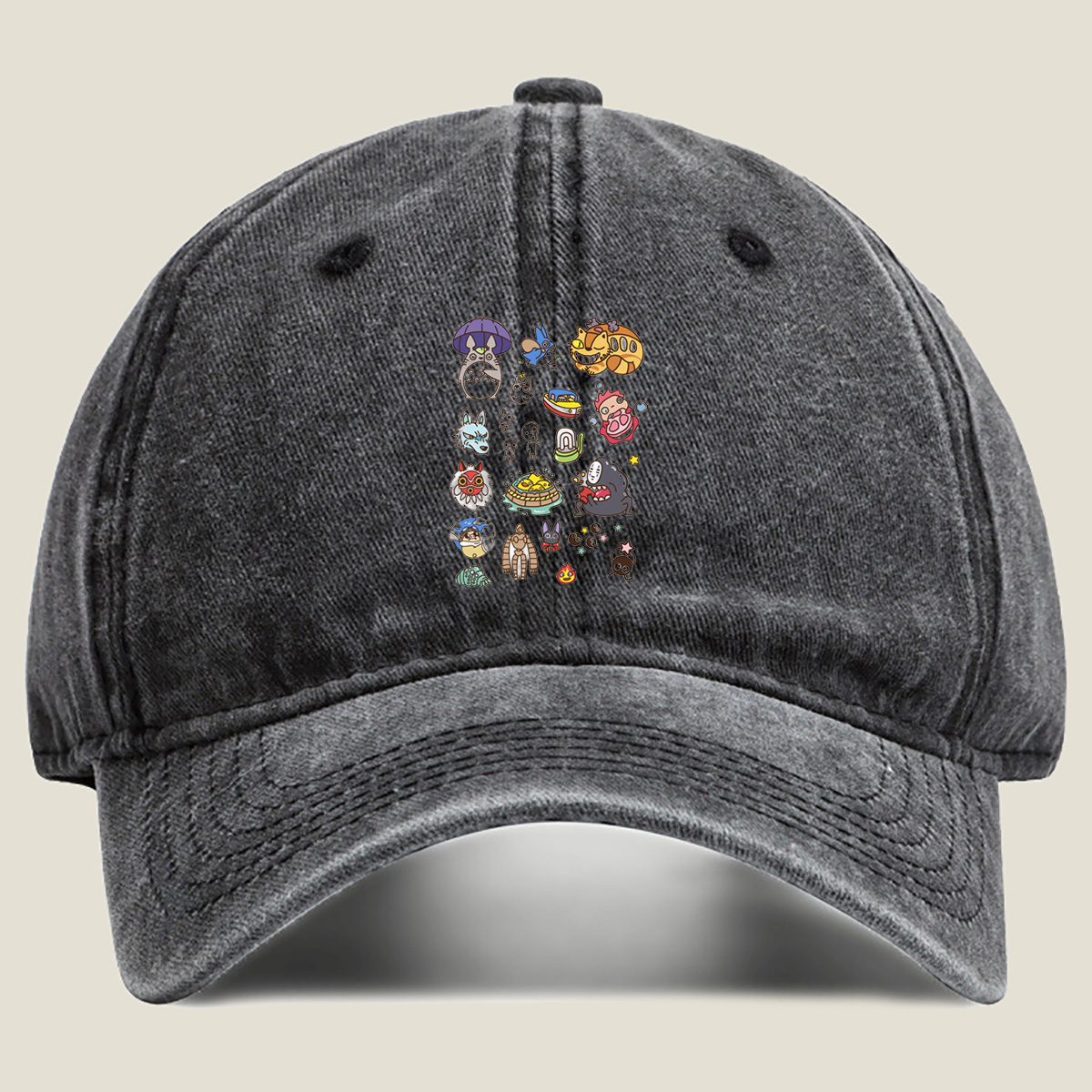 Studio Ghibli Characters Collection - Washed Denim - Baseball Cap