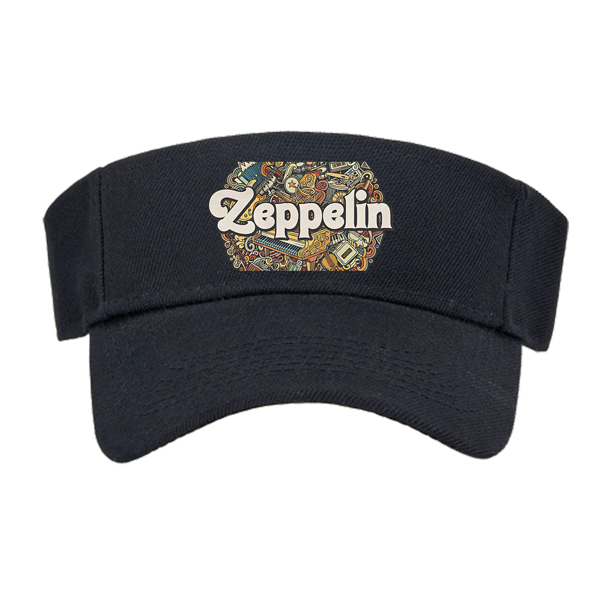 Led Zeppelin: Rock Icons and Musical Instruments Artwork -  Visor cap