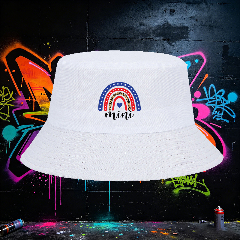 Unisex Fisherman Hat with Rainbow Leopard Print and Stars Design, Classic Adjustable Sun Hat for Outdoor Activities, Perfect for Men Women Seeking Fashionable and Comfortable Headwear