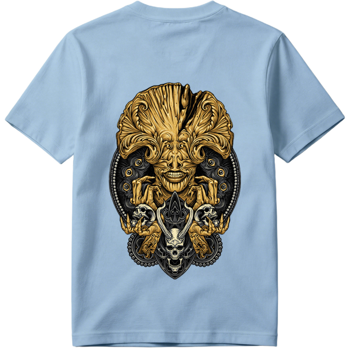 Alien vs. Predator: Golden Xenomorph and Skulls - Tee