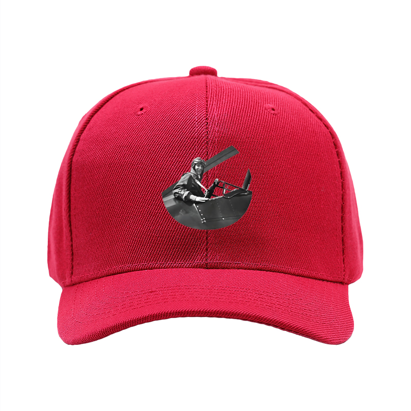 1pc New Baseball Cap with Vintage Aviator Print and Text Unisex Adjustable Hat for Outdoor Activities and Casual Wear Suitable for Adults Who Love Aviation and Retro Style