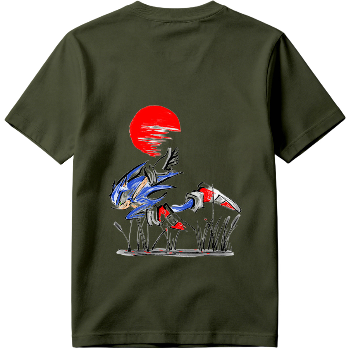 Sonic the Hedgehog Running at Sunset - Tee
