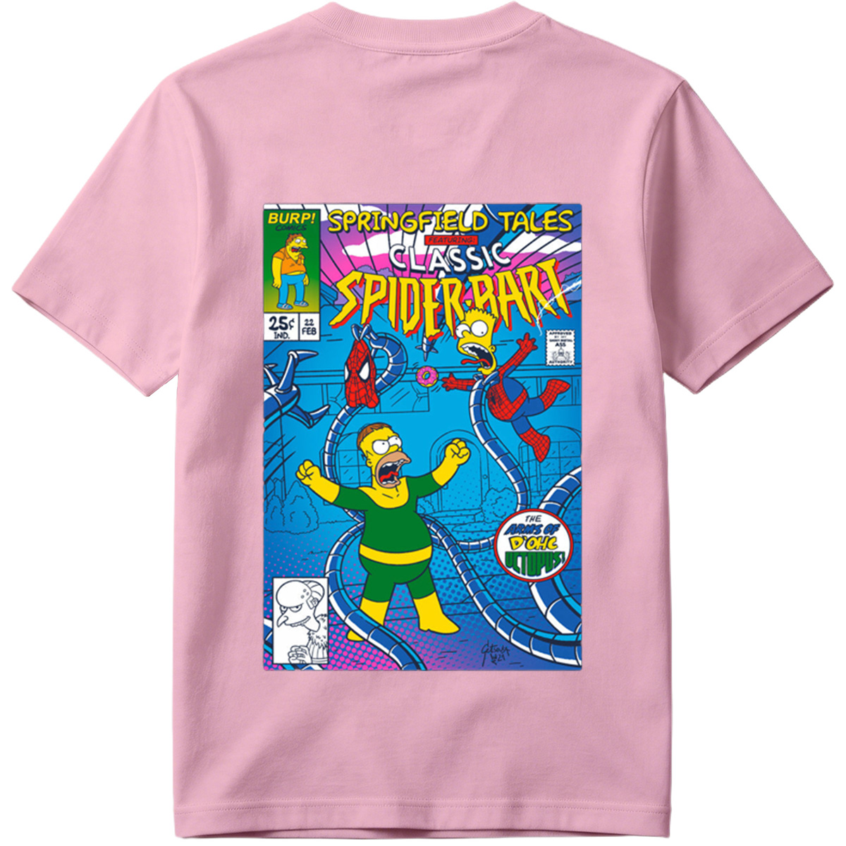 Springfield Tales Featuring Classic Spider-Bart: The Arms of D'Ohc Octopus - Tee