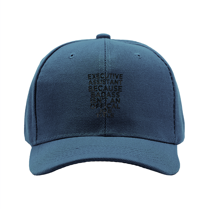 1pc New Baseball Cap Executive Assistant Because Badass Isn't An Official Job Title Print Hat Unisex Adjustable Size for Outdoor Casual Wear Adults Street Style Fashion