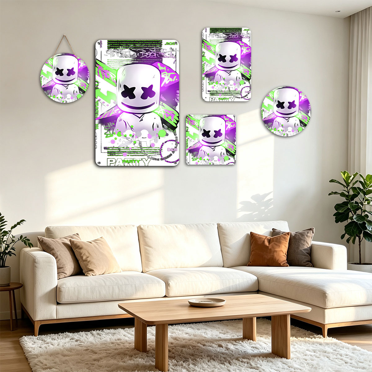 Marshmello Music Party 2021: DJ DSH Live Performance - painting