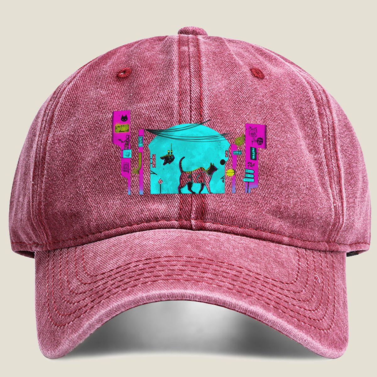 Stray: The Cat and the City - Washed Denim - Baseball Cap