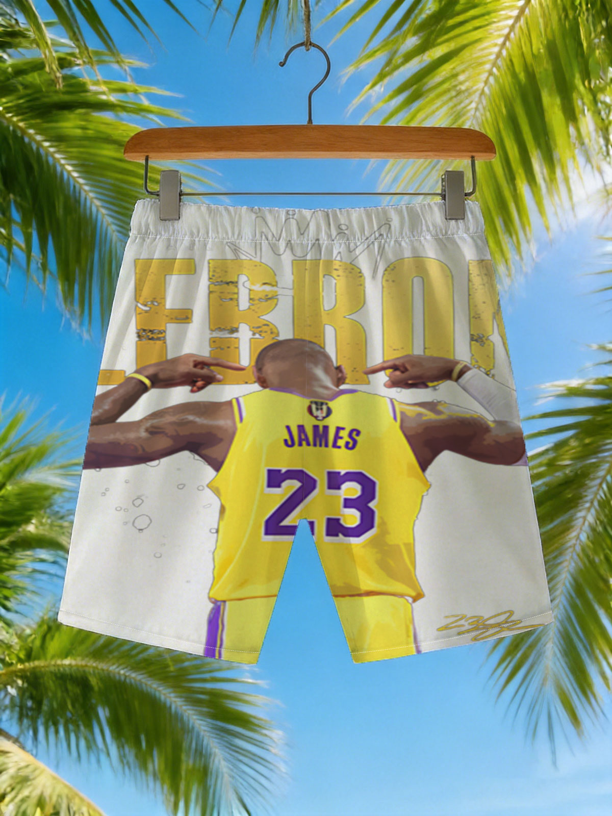 LeBron James - All Hail The King, Lakers #23 -  Beach shorts