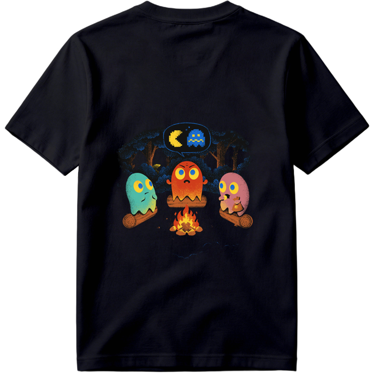 Pac-Man Ghosts Campfire Story - Tee