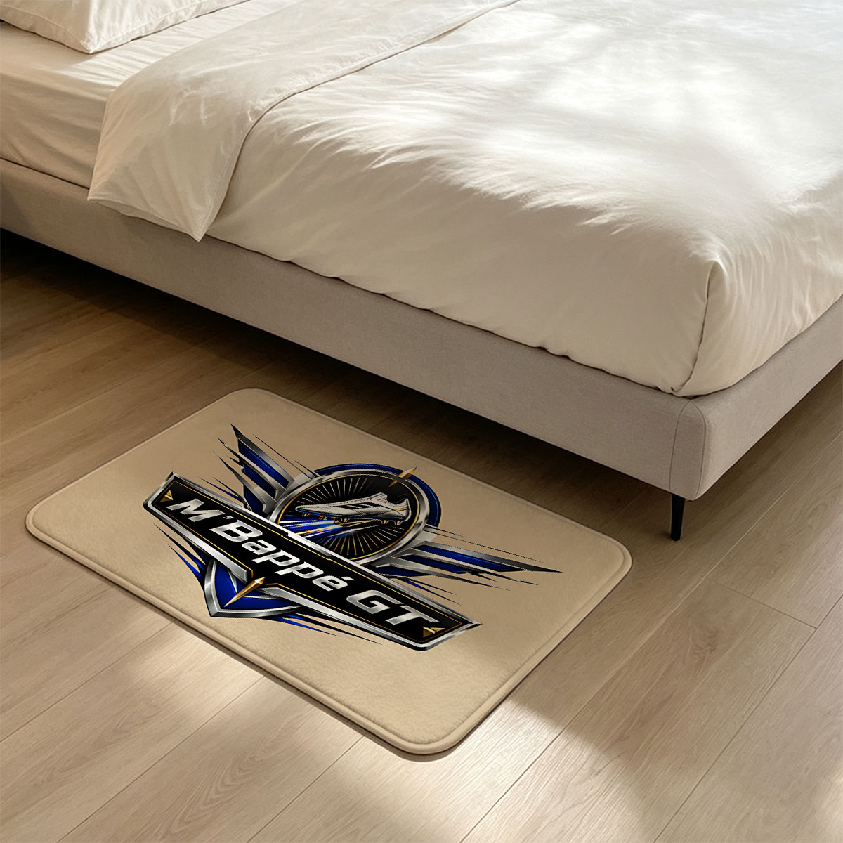 M'Bappe GT Football Shoe Brand Logo - Flannel floor mat